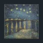 Vincent van Gogh | Starry Night Over the Rhone Magnet<br><div class="desc">The Starry Night, 1888 | by Vincent van Gogh | Art Location: Musee d'Orsay, Paris, France | Dutch Artist | Image Collection Number: XIR60960</div>