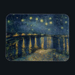 Vincent van Gogh | Starry Night Over the Rhone Magnet<br><div class="desc">Image Collection Number:  XIR60960  The Starry Night,  1888 (oil on canvas). Gogh,  Vincent van (1853-90) oil on canvas. Musee d'Orsay,  Paris,  France Giraudon.  1888</div>