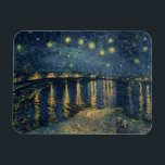 Vincent van Gogh | Starry Night Over the Rhone Magnet<br><div class="desc">Image Collection Number:  XIR60960  The Starry Night,  1888 (oil on canvas). Gogh,  Vincent van (1853-90) oil on canvas. Musee d'Orsay,  Paris,  France Giraudon.  1888</div>