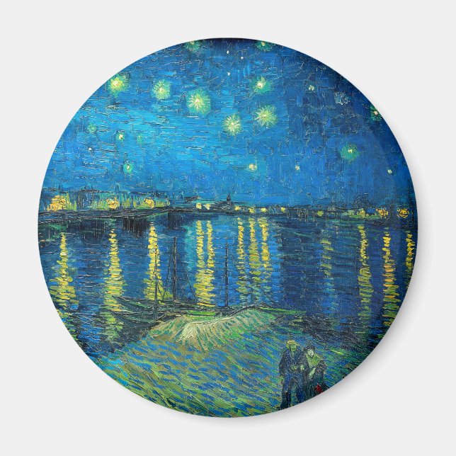Vincent Van Gogh Starry Night Over The Rhone Magnet (Front)