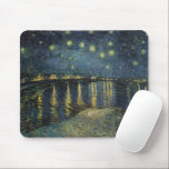 Vincent van Gogh | Starry Night Over the Rhone Mouse Pad<br><div class="desc">The Starry Night, 1888 | by Vincent van Gogh | Art Location: Musee d'Orsay, Paris, France | Dutch Artist | Image Collection Number: XIR60960</div>
