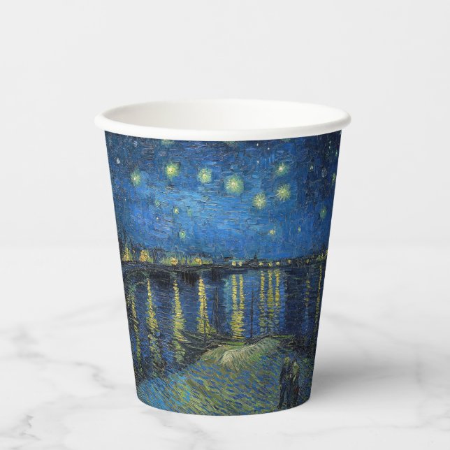Vincent van Gogh - Starry Night Over the Rhone Paper Cups (Front)