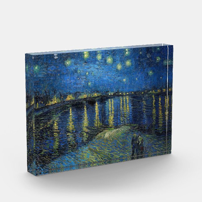 Vincent van Gogh - Starry Night Over the Rhone Photo Block (Left)