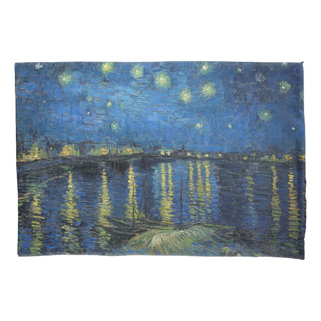 Vincent van Gogh - Starry Night Over the Rhone Pillowcase (Front)