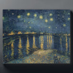 Vincent van Gogh | Starry Night Over the Rhone Plaque<br><div class="desc">Image Collection Number: XIR60960 The Starry Night, 1888 (oil on canvas). Gogh, Vincent van (1853-90) oil on canvas. Musee d'Orsay, Paris, France Giraudon. 1888</div>