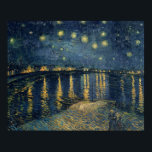 Vincent van Gogh | Starry Night Over the Rhone Poster<br><div class="desc">Image Collection Number:  XIR60960  The Starry Night,  1888 (oil on canvas). Gogh,  Vincent van (1853-90) oil on canvas. Musee d'Orsay,  Paris,  France Giraudon.  1888</div>