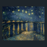 Vincent van Gogh | Starry Night Over the Rhone Poster<br><div class="desc">Image Collection Number: XIR60960 The Starry Night, 1888 (oil on canvas). Gogh, Vincent van (1853-90) oil on canvas. Musee d'Orsay, Paris, France Giraudon. 1888</div>