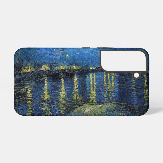 Vincent van Gogh - Starry Night Over the Rhone Samsung Galaxy S22 Case (Back Horizontal)