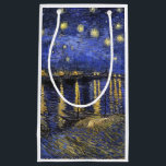 Vincent Van Gogh Starry Night Over The Rhone Small Gift Bag<br><div class="desc">Vincent Van Gogh Starry Night Over the Rhone Starry Night Over the Rhone (September 1888) is one of Vincent van Gogh's paintings of Arles at night time in Arles. It was painted at a spot on the bank of the Rhone River that was only a one or two-minute walk from...</div>