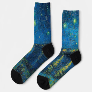 Vincent Van Gogh Starry Night Over the Rhone Socks