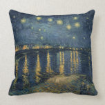 Vincent van Gogh | Starry Night Over the Rhone Throw Pillow<br><div class="desc">Image Collection Number:  XIR60960  The Starry Night,  1888 (oil on canvas). Gogh,  Vincent van (1853-90) oil on canvas. Musee d'Orsay,  Paris,  France Giraudon.  1888</div>