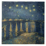 Vincent van Gogh | Starry Night Over the Rhone Tile<br><div class="desc">Image Collection Number: XIR60960 The Starry Night, 1888 (oil on canvas). Gogh, Vincent van (1853-90) oil on canvas. Musee d'Orsay, Paris, France Giraudon. 1888</div>