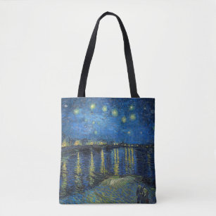 Vincent van Gogh - Starry Night Over the Rhone Tote Bag
