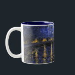 Vincent Van Gogh Starry Night Over The Rhone Two-Tone Coffee Mug<br><div class="desc">Vincent Van Gogh Starry Night Over the Rhone Starry Night Over the Rhone (September 1888) is one of Vincent van Gogh's paintings of Arles at night time in Arles. It was painted at a spot on the bank of the Rhone River that was only a one or two-minute walk from...</div>