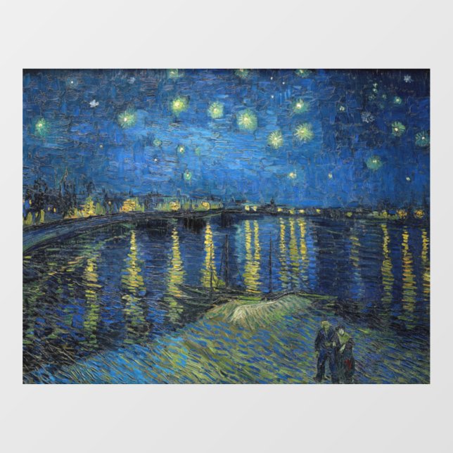 Vincent van Gogh - Starry Night Over the Rhone Window Cling (Sheet)