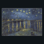 Vincent van Gogh Starry Night over the Rhone Wrapp Wrapping Paper Sheet<br><div class="desc">A starry night over the Rhone River in Arles,  France as painted by Vincent van Gogh.</div>