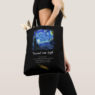 Vincent Van Gogh. Starry Night Painting Poem Art Tote Bag