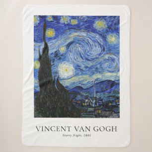 Vincent Van Gogh Starry Night Sherpa Blanket