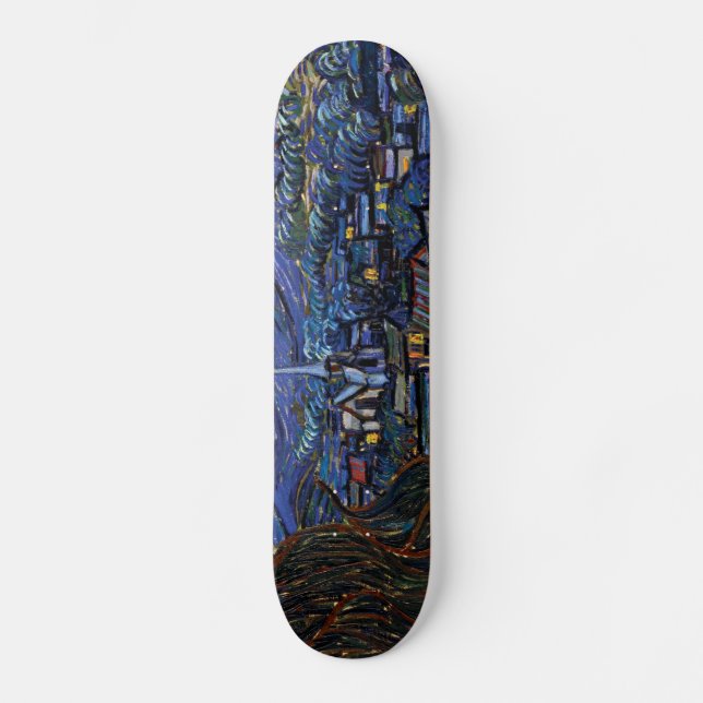 Vincent Van Gogh Starry Night Skateboard (Front)