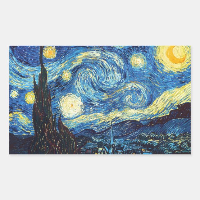 Vincent Van Gogh - Starry Night Sticker (Front)