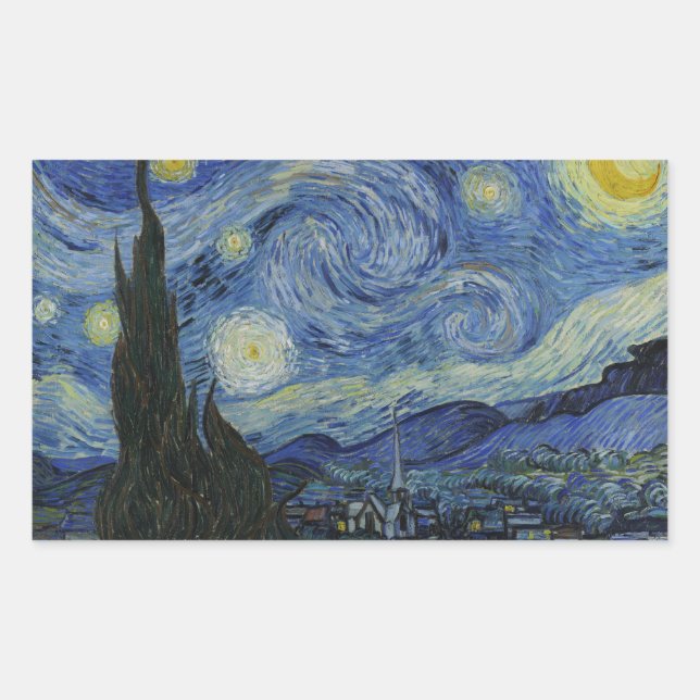 Vincent van Gogh - Starry Night Sticker (Front)