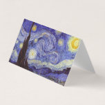 Vincent Van Gogh Starry Night Vintage Fine Art<br><div class="desc">Vincent van Gogh Starry Night Fine Art Painting Starry Night is a painting by Dutch post-impressionist artist Vincent van Gogh. The blue night sky is filled with swirling clouds, stars, and a bright crescent moon. The Starry Night is the only nocturne in the series of views from his bedroom window....</div>