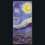 Vincent Van Gogh Starry Night Vintage Fine Art<br><div class="desc">Vincent van Gogh Starry Night Fine Art Painting Starry Night is a painting by Dutch post-impressionist artist Vincent van Gogh. The blue night sky is filled with swirling clouds, stars, and a bright crescent moon. The Starry Night is the only nocturne in the series of views from his bedroom window....</div>