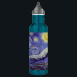 Vincent Van Gogh Starry Night Vintage Fine Art 710 Ml Water Bottle<br><div class="desc">Vincent van Gogh Starry Night Fine Art Painting Starry Night is a painting by Dutch post-impressionist artist Vincent van Gogh. The blue night sky is filled with swirling clouds, stars, and a bright crescent moon. The Starry Night is the only nocturne in the series of views from his bedroom window....</div>