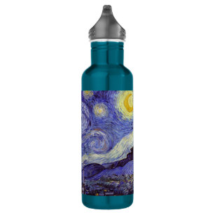 Vincent Van Gogh Starry Night Vintage Fine Art 710 Ml Water Bottle