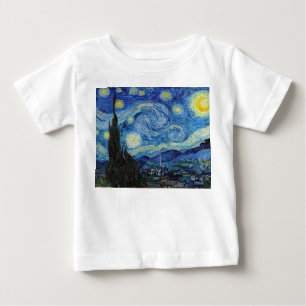 Vincent Van Gogh Starry Night Vintage Fine Art Baby T-Shirt