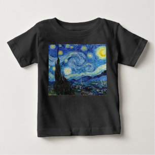 Vincent Van Gogh Starry Night Vintage Fine Art Baby T-Shirt
