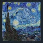Vincent Van Gogh Starry Night Vintage Fine Art Bandana<br><div class="desc">Vincent Van Gogh Starry Night Vintage Fine Art Bandana</div>