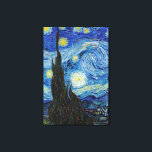 Vincent Van Gogh Starry Night Vintage Fine Art Canvas Print<br><div class="desc">Vincent Van Gogh Starry Night Vintage Fine Art Canvas Print</div>