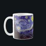 Vincent Van Gogh Starry Night Vintage Fine Art Coffee Mug<br><div class="desc">Vincent van Gogh Starry Night Fine Art Painting Starry Night is a painting by Dutch post-impressionist artist Vincent van Gogh. The blue night sky is filled with swirling clouds, stars, and a bright crescent moon. The Starry Night is the only nocturne in the series of views from his bedroom window....</div>