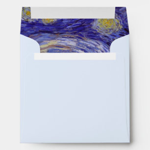 Vincent Van Gogh Starry Night Vintage Fine Art Envelope