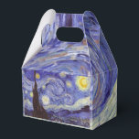 Vincent Van Gogh Starry Night Vintage Fine Art Favor Box<br><div class="desc">Vincent van Gogh Starry Night Fine Art Painting Starry Night is a painting by Dutch post-impressionist artist Vincent van Gogh. The blue night sky is filled with swirling clouds, stars, and a bright crescent moon. The Starry Night is the only nocturne in the series of views from his bedroom window....</div>
