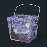 Vincent Van Gogh Starry Night Vintage Fine Art Favor Box<br><div class="desc">Vincent van Gogh Starry Night Fine Art Painting Starry Night is a painting by Dutch post-impressionist artist Vincent van Gogh. The blue night sky is filled with swirling clouds, stars, and a bright crescent moon. The Starry Night is the only nocturne in the series of views from his bedroom window....</div>