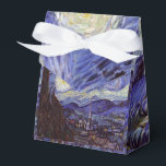 Vincent Van Gogh Starry Night Vintage Fine Art Favor Box<br><div class="desc">Vincent van Gogh Starry Night Fine Art Painting Starry Night is a painting by Dutch post-impressionist artist Vincent van Gogh. The blue night sky is filled with swirling clouds, stars, and a bright crescent moon. The Starry Night is the only nocturne in the series of views from his bedroom window....</div>
