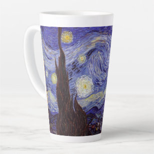 Vincent Van Gogh Starry Night Vintage Fine Art Latte Mug