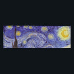 Vincent Van Gogh Starry Night Vintage Fine Art Name Tag<br><div class="desc">Vincent van Gogh Starry Night Fine Art Painting Starry Night is a painting by Dutch post-impressionist artist Vincent van Gogh. The blue night sky is filled with swirling clouds, stars, and a bright crescent moon. The Starry Night is the only nocturne in the series of views from his bedroom window....</div>