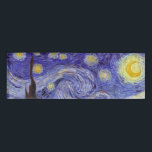 Vincent Van Gogh Starry Night Vintage Fine Art Name Tag<br><div class="desc">Vincent van Gogh Starry Night Fine Art Painting Starry Night is a painting by Dutch post-impressionist artist Vincent van Gogh. The blue night sky is filled with swirling clouds, stars, and a bright crescent moon. The Starry Night is the only nocturne in the series of views from his bedroom window....</div>