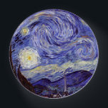 Vincent Van Gogh Starry Night Vintage Fine Art Paperweight<br><div class="desc">Vincent van Gogh Starry Night Fine Art Painting Starry Night is a painting by Dutch post-impressionist artist Vincent van Gogh. The blue night sky is filled with swirling clouds, stars, and a bright crescent moon. The Starry Night is the only nocturne in the series of views from his bedroom window....</div>