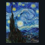 Vincent Van Gogh Starry Night Vintage Fine Art Poster<br><div class="desc">Vincent Van Gogh Starry Night Vintage Fine Art Poster</div>