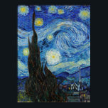 Vincent Van Gogh Starry Night Vintage Fine Art Poster<br><div class="desc">Vincent Van Gogh Starry Night Vintage Fine Art Poster</div>
