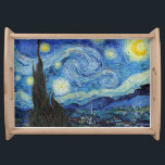 Vincent Van Gogh Starry Night Vintage Fine Art Serving Tray<br><div class="desc">Vincent Van Gogh Starry Night Vintage Fine Art Serving Tray</div>