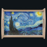 Vincent Van Gogh Starry Night Vintage Fine Art Serving Tray<br><div class="desc">Vincent Van Gogh Starry Night Vintage Fine Art Serving Tray</div>