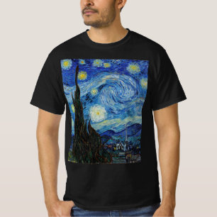 Vincent Van Gogh Starry Night Vintage Fine Art T-Shirt