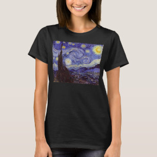 Vincent Van Gogh Starry Night Vintage Fine Art T-Shirt