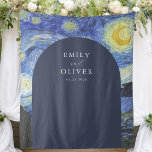 Vincent Van Gogh Starry Night Wedding Backdrop Tapestry<br><div class="desc">Vincent Van Gogh Starry Night Wedding Photo Backdrop</div>