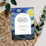 Vincent Van Gogh Starry Night Wedding Invitation<br><div class="desc">Vincent Van Gogh Starry Night Wedding Invitation</div>